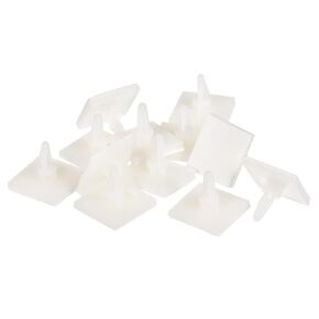 MECCANIXITY Sticky PCB Spacer Adhesive Standoffs Plastic Column 6.3mm Support Height for Circuit Board Fixed, Pack of 12