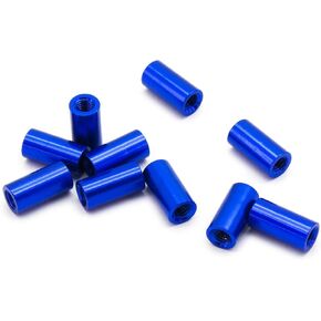 10 قطعة M3x25mm فاصل ألومنيوم مؤكسد (أسود)