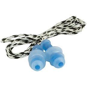 Safety Works SWX00231 Tri-Flange Ear Plugs with Case, Corded Reusable, NRR 25 DB