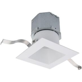 WAC Lighting, Pop-in 4in LED Square New Construction Recessed Kit 3000K in 5-CCT Selectable 2700K-3000K-3500K-4000K-5000K