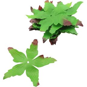 50PCS Artificial Flower Calyx Sepals Petal Fabric Sepals Green Torus Sepal for DIY Bouquet Wreath Flower Arrangement Decoration