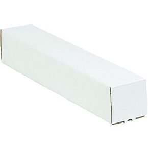 Tape Logic TLM5543 Square Mailing Tubes, 5" x 5" x 43", Oyster White (Pack of 25)