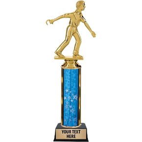 11" Horseshoes Trophy Award - Male Horseshoe Trophies with Customized Text Prime