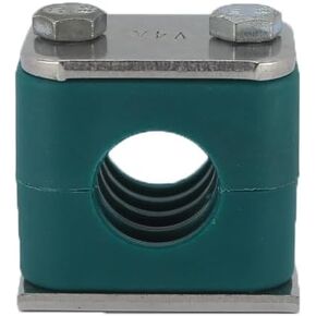 7/8'' Standard Series Tube Clamp, Polypropylene with 316 Stainless Steel Hardware, Weld Mounting