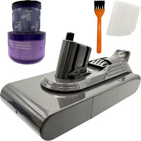 Only for V11 Click-in Type Replacement Battery for V11 Absolute Extra, V11 Complete Extra, V11 Torque Drive+, V11 Absolute pro, V11 Fluffy Extra Cordless Vacuum 25.2V 5000mAh