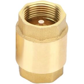 NPT In-Line Check Valve, no-lead Brass,Prevents backflow in well or irrigation systems ((DN32) 1-1/4'')