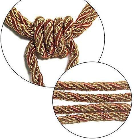Fenghuangwu 2Pcs Curtain Tiebacks Tassel Tie-Backs, Elegant Curtain Tie Backs Holdbacks for Decor-Beige in Saudi Arabia