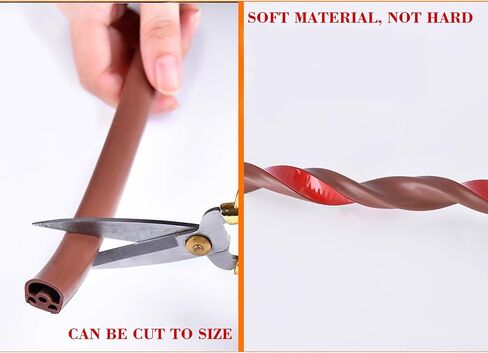 2pcs 20ft Silicone Door Weather Stripping Door Seal Strip Self-Adhesive Backing Seals Large Gap (From 5/32 Inch To 1/4 Inch) Seal Strip For Door Frame Insulation Large Gap Easy To Cut & Install（White) in Saudi Arabia
