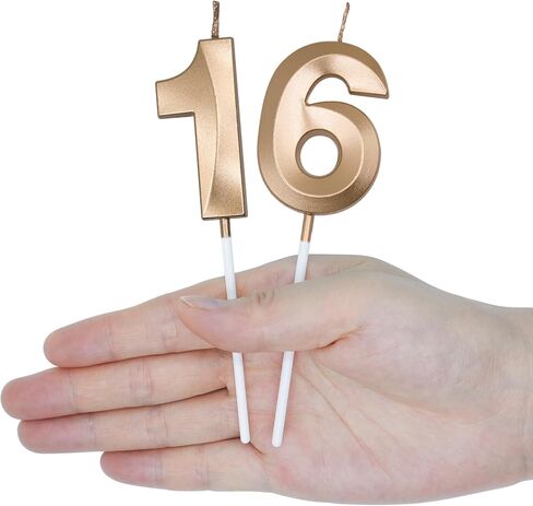 Silver 35th & 53rd Birthday Candles for Cakes, Number 35 53 Candle Cake Cupcake Topper for Birthday Anniversary Party Decoration in Kuwait