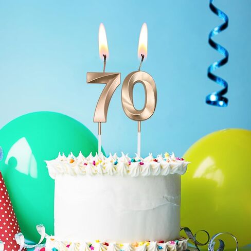 Silver 35th & 53rd Birthday Candles for Cakes, Number 35 53 Candle Cake Cupcake Topper for Birthday Anniversary Party Decoration in Kuwait