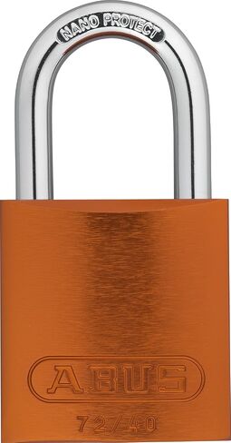 ABUS Orange 72/40 Lockout Tagout Padlock w/ 1" Shackle, Single Padlock, Keyed Different, 1 Padlock with 2 Keys in Saudi Arabia