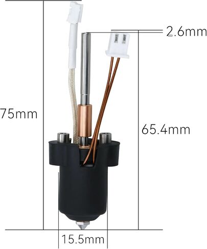 طابعة ثلاثية الأبعاد Hotend k1 K1c السيراميك Hotend Kit Unicorn فوهة تبديل سريعة لطابعة K1 Max K1C ثلاثية الأبعاد، xirbbo ترقية جميع المعادن المتكاملة الطارد الساخن استبدال النهاية in Kuwait