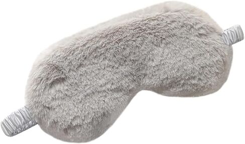 Plush Sleep Eye Mask Light Blocking Sleeping Mask Sleep Eye Covers Soft Sleeping Blindfold Meditation Travel Eyeshades with Elastic Strap for Adults Children Gray in Saudi Arabia