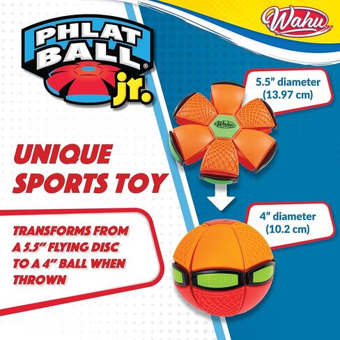 WAHU Phlat Ball Junior Green - Throw A Disc Catch A Ball - Time Delay Transformation Flying Toy in Saudi Arabia