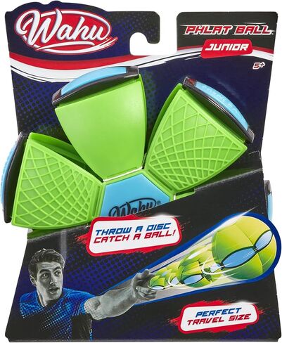 WAHU Phlat Ball Junior Green - Throw A Disc Catch A Ball - Time Delay Transformation Flying Toy in Saudi Arabia