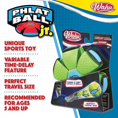 WAHU Phlat Ball Junior Green - Throw A Disc Catch A Ball - Time Delay Transformation Flying Toy in Saudi Arabia