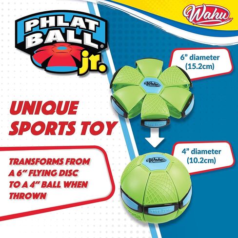 WAHU Phlat Ball Junior Green - Throw A Disc Catch A Ball - Time Delay Transformation Flying Toy in Saudi Arabia