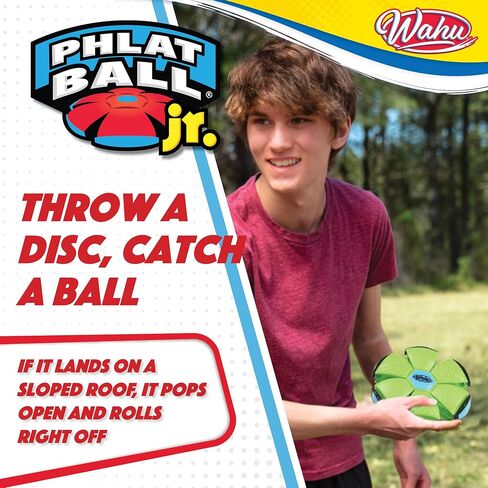 WAHU Phlat Ball Junior Green - Throw A Disc Catch A Ball - Time Delay Transformation Flying Toy in Saudi Arabia