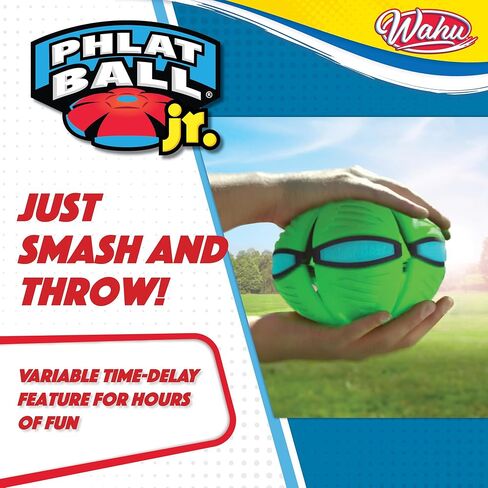 WAHU Phlat Ball Junior Green - Throw A Disc Catch A Ball - Time Delay Transformation Flying Toy in Saudi Arabia