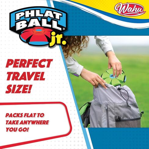 WAHU Phlat Ball Junior Green - Throw A Disc Catch A Ball - Time Delay Transformation Flying Toy in Saudi Arabia