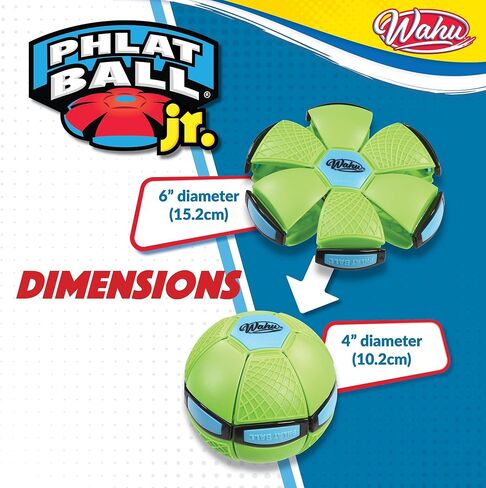 WAHU Phlat Ball Junior Green - Throw A Disc Catch A Ball - Time Delay Transformation Flying Toy in Saudi Arabia