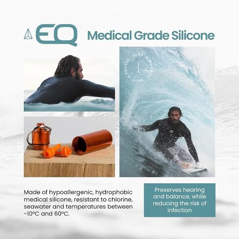 EQ Ear Plugs for Swimming Adults and Children - Advanced Ear Protection, Superior Comfort Red Color, Noise Protection, Earplugs for Swim Training, Water Activities, Noise Reduction in Saudi Arabia