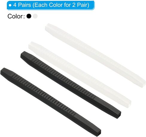 PATIKIL Glasses End Tips, Eyeglass Anti Slip Ear Sock Pieces Tube Sleeve Silicone for Square Thin Metal Eyeglass Legs Style 5 in Saudi Arabia