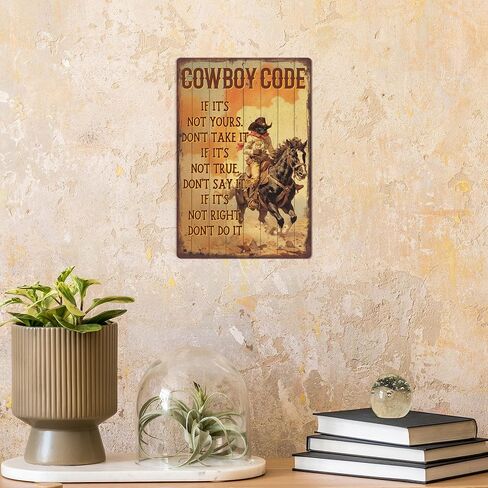 Putuo Decor 1pc Cowgirl Vintage Metal Tin Sign, Be a Cowgirl, Wall Art Decor for Home Office Bedroom Coffee Shop Cafe, 7.8 X 11.8 Inches in Kuwait