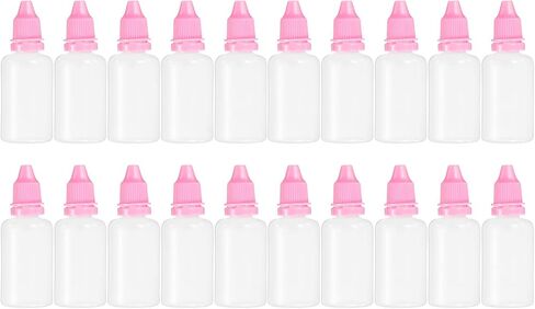 PATIKIL 10ml Liquid Dropper Bottle, 20 Pack PE Squeezable Dropping Eye Dropper Container with PP Cap for Home Travel, Purple in Saudi Arabia