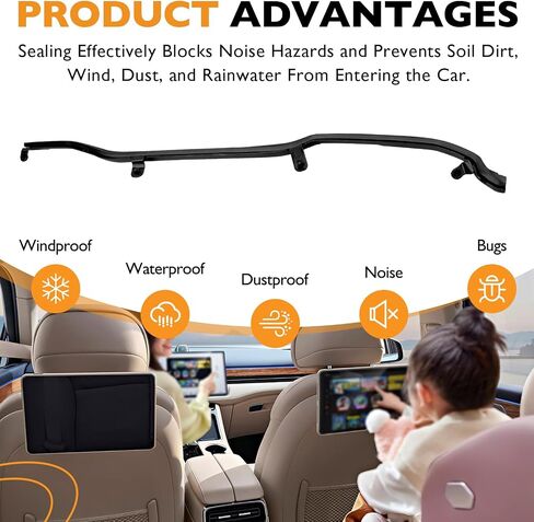 قطعتان من أشرطة الطقس للباب - متوافقة مع 2011-2019 Ford Explorer للركاب الأيمن والسائق على الجانب الأيسر من الباب الخلفي - يستبدل # BB5Z7825324B، BB5Z7825325B in Saudi Arabia