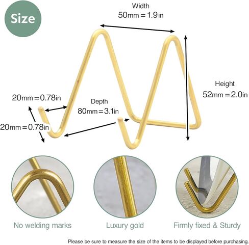 حامل بطاقة عمل نحاسي ذهبي مقاس 2.0 بوصة لعرض بطاقات العمل المكتبية حامل صغير حامل صور صغير حامل حامل صور in Kuwait