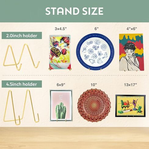 حامل بطاقة عمل نحاسي ذهبي مقاس 2.0 بوصة لعرض بطاقات العمل المكتبية حامل صغير حامل صور صغير حامل حامل صور in Kuwait