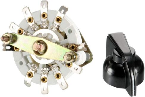 uxcell 2P4T 2 Pole 4 Position Selectable 1 Deck Band Channel Rotary Switch Selector with Knob in Saudi Arabia