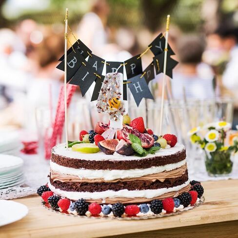 Bee Happy Birthday Candle, Bee Number 0 Cake Candle Birthday Cake Topper for Bee Theme Birthday Party Decorations in Kuwait