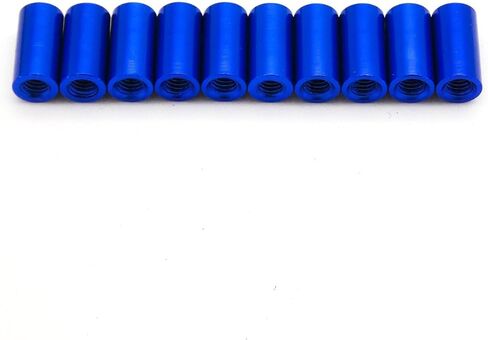 10 قطعة M3x25mm فاصل ألومنيوم مؤكسد (أسود) in Saudi Arabia