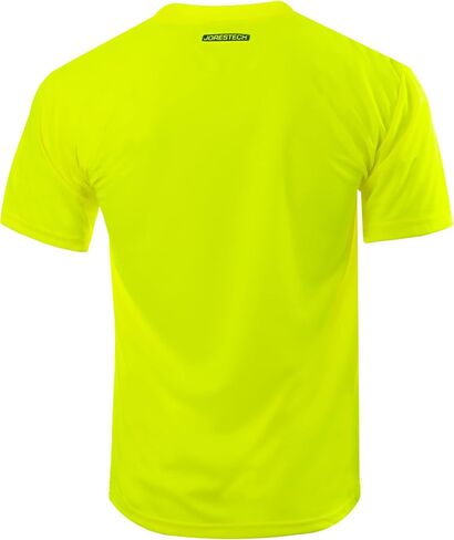 JORESTECH Safety High Visibility Orange or Yellow Short Sleeve Work T Shirt with Chest Pocket, Moisture Wicking Fabric in Saudi Arabia