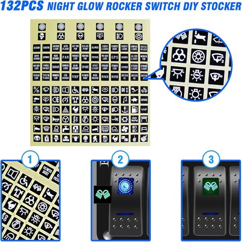 3 Gang Waterproof Marine Boat Rocker Switch Aluminum Panel, DC 12V/24V 5Pin ON-Off Switch, with LED Digital Display Voltmeter & 4.2A Dual USB Slot Socket for Car Rv Vehicles Truck, 3 Years Warranty in Saudi Arabia