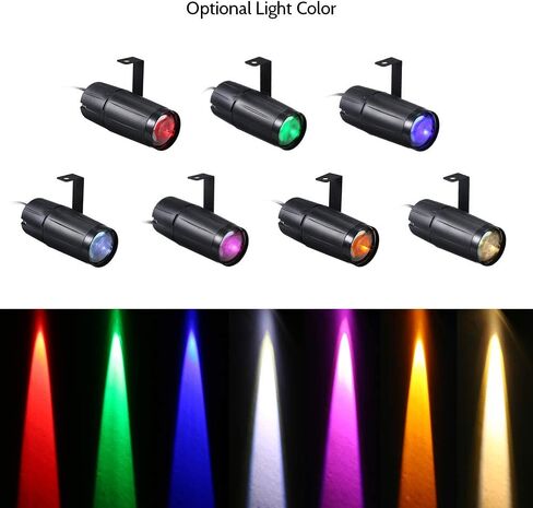 Pinspot Light, 10W LED Spot Stage Lights, Mini Beam Track Lighting Fixture for Family Party Home Decoration Bar Club Pub DJ Show Concert Wedding-Blue in Saudi Arabia