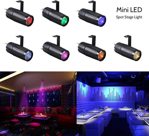 Pinspot Light, 10W LED Spot Stage Lights, Mini Beam Track Lighting Fixture for Family Party Home Decoration Bar Club Pub DJ Show Concert Wedding-Blue in Saudi Arabia