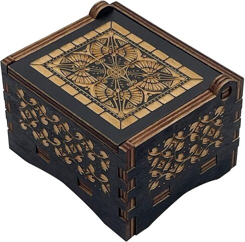 The Internationale Music Box, Wooden Laser Engraved Classic Melody Hand Crank Music Box, Wind Up Musical Box Favorite Collection Gift for Men Women in Saudi Arabia