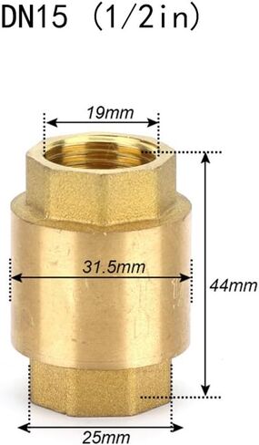 NPT In-Line Check Valve, no-lead Brass,Prevents backflow in well or irrigation systems ((DN32) 1-1/4'') in Saudi Arabia