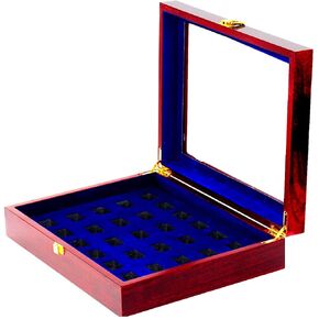 Championship Ring Display Case Box Holder 1 for Sports Ring Baseball Football Softball Fishing Gift Men's Wedding Graduate College Basketball Father's Birthday Collectible Ring