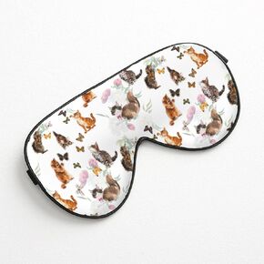 Eye Mask,Abstract Red Black Heart Sleep Mask with Adjustable Strap Lightweight Silk Eye Mask Night Blindfold for Women Boys Girls Work Travel Air Rest Nap