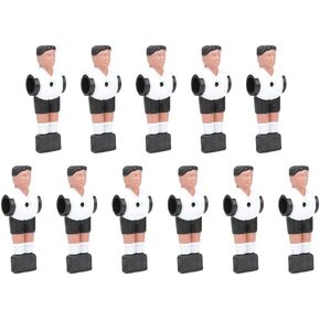 Keenso 11 Pcs Table Soccer Ball Player Table Foosball Game Mini Player Men Replacement for 1.4m Table Foosball Game Maschine