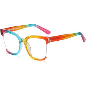 Melrose Ladies Fashion Rainbow Blue Light Blocking Computer Work Goggles Anti-Glare Presbyopia