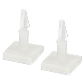 PATIKIL Adhesive Standoff, 10 Pack Reverse Mount Insulation Bracket Isolation Column PCB Spacer 0.43" Supporting Height, White