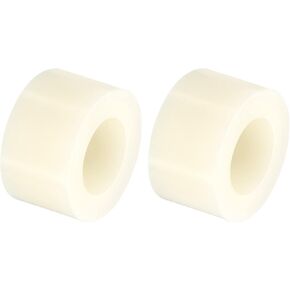 PATIKIL M8 Round Spacer Washer, 24 Pack Nylon 8.2mm ID x 14mm OD x 8mm L for M8 Screws Block 3D Printer TV Wall Mounting Electrical Outlet, Beige