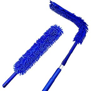 Spider Web Brush with Pole | Chenille Extension Duster, Aluminum Extension Rod | Extend 18-20 feet Cleaning High Ceilings, Cathedral Ceilings, Ceiling Fans
