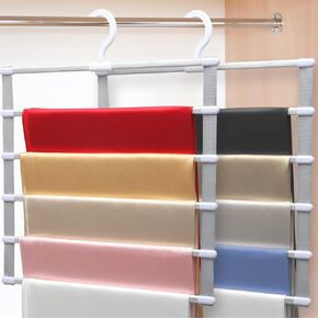 Closet Organizers and Storage,3 Pack Organization and Storage Pants-Hangers-Space-Saving,Velvet Hanger for Dorm Room for College Students Girls Boys Guys Hanging Jean Scarf