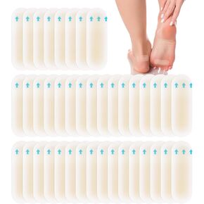 Blister Bandages, Blister Pads Gel Blister Cushions, Waterproof Hydrocolloid Seal, Heel Protectors for Blisters Seal Adhesive Blister Pads Blister Gel Guard for Foot, Toe, Heel (40pcs)
